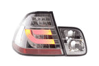 BMW 3-series E46 Sedan Chrome/Clear LED LightBar Taillights Set- Facelift (2002-2005)