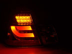 BMW 3-series E46 Sedan Chrome/Clear LED LightBar Taillights Set- Facelift (2002-2005)