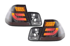 BMW 3-series E46 Sedan Chrome/Smoked LED LightBar Taillights Set- Facelift (2002-2005)