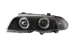 BMW 3-series E46 Sedan/Touring Black Angel Eyes Headlight Set (1998-2001)