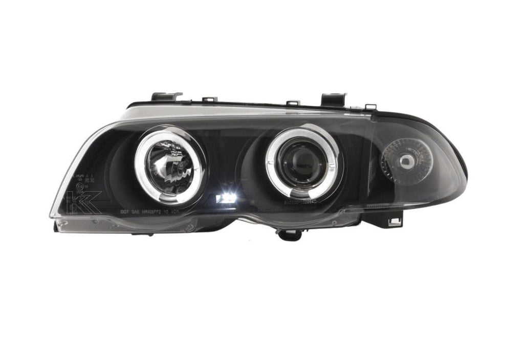 BMW 3-series E46 Sedan/Touring Black Angel Eyes Headlight Set (1998-2001)