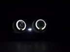 BMW 3-series E46 Sedan/Touring Black Angel Eyes Headlight Set (1998-2001)