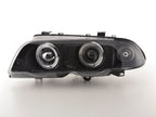 BMW 3-series E46 Sedan/Touring Black Angel Eyes Headlight Set (1998-2001)