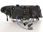 BMW 3-series E46 Sedan/Touring Black Angel Eyes Headlight Set (2002-2005)