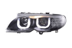 BMW 3-series E46 Sedan/Touring Black "U Eye"  Headlights (2002-2005)