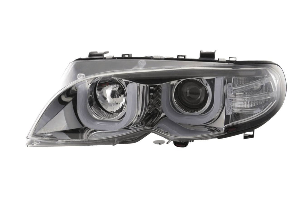 BMW 3-series E46 Sedan/Touring Chrome U Eye Headlights (2002-2005)