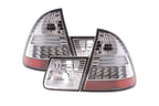 BMW 3-series E46 Wagon/Touring Chrome Clear LED Taillights (1998-2005)