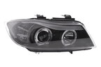 BMW 3-series E90 E91 Black Angel Eyes LED Headlight Set (2005-2012)