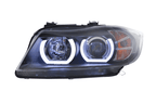 BMW 3 Series E90 /E91 Black LED U BAR Headlights (2005 - 2012)
