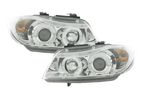 BMW 3-series E90 E91 Chrome Angel Eyes LED Headlight Set (2005-2012)