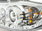 BMW 3-series E90 E91 Chrome Angel Eyes LED Headlight Set (2005-2012)