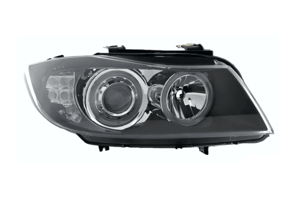 BMW 3-Series (E90 Sedan / E91 Touring) Black Angel Eyes Headlights (2005-2008)