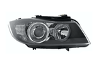 BMW 3-Series (E90 Sedan / E91 Touring) Black Angel Eyes Headlights (2005-2008)