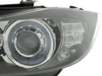 BMW 3-Series (E90 Sedan / E91 Touring) Black Angel Eyes Headlights (2005-2008)