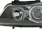 BMW 3-Series (E90 Sedan / E91 Touring) Black Angel Eyes Headlights (2005-2008)