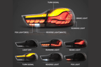 BMW 4-Series M4 F82 F83 F32 F36/F33 OLED Dynamic -GTS Style- Tail Lights (2014-2020)