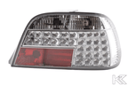 BMW 7-series E38 Chrome Clear LED Taillights Set (1995-2002)