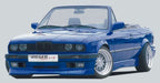 BMW E30 Coupe/Convertible - Rieger "Twisty" Side Skirt Set