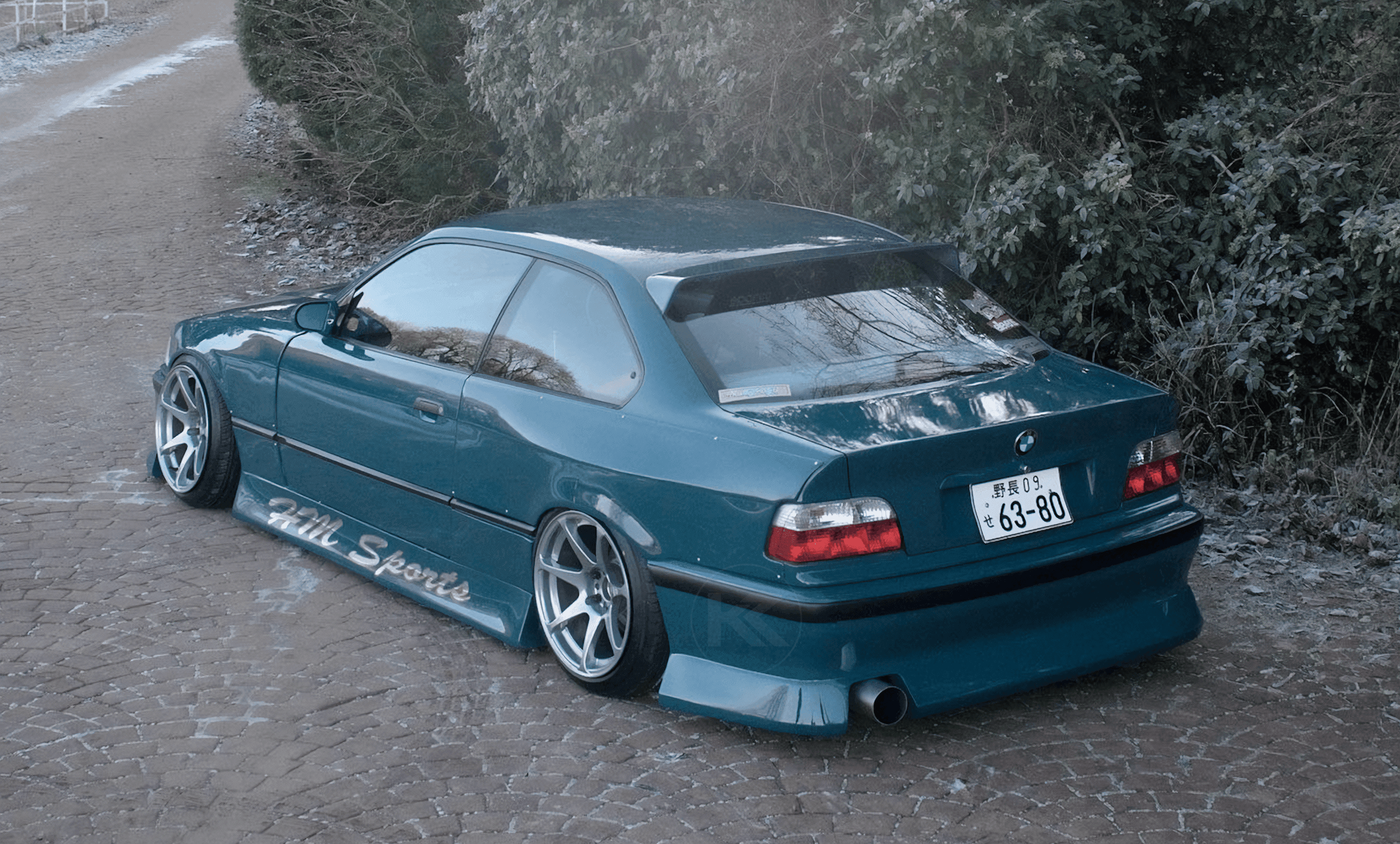 BMW E36 Coupe Series 3 Black HM Roof Spoiler V2 (1990 - 2000)