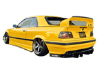 BMW E36 M3 Series 3 Black Side Skirt Extensions (1992 - 1999)