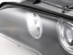 BMW E46 3-Series Coupe Black OE+ Angel Eyes Headlights - (2002-2005)