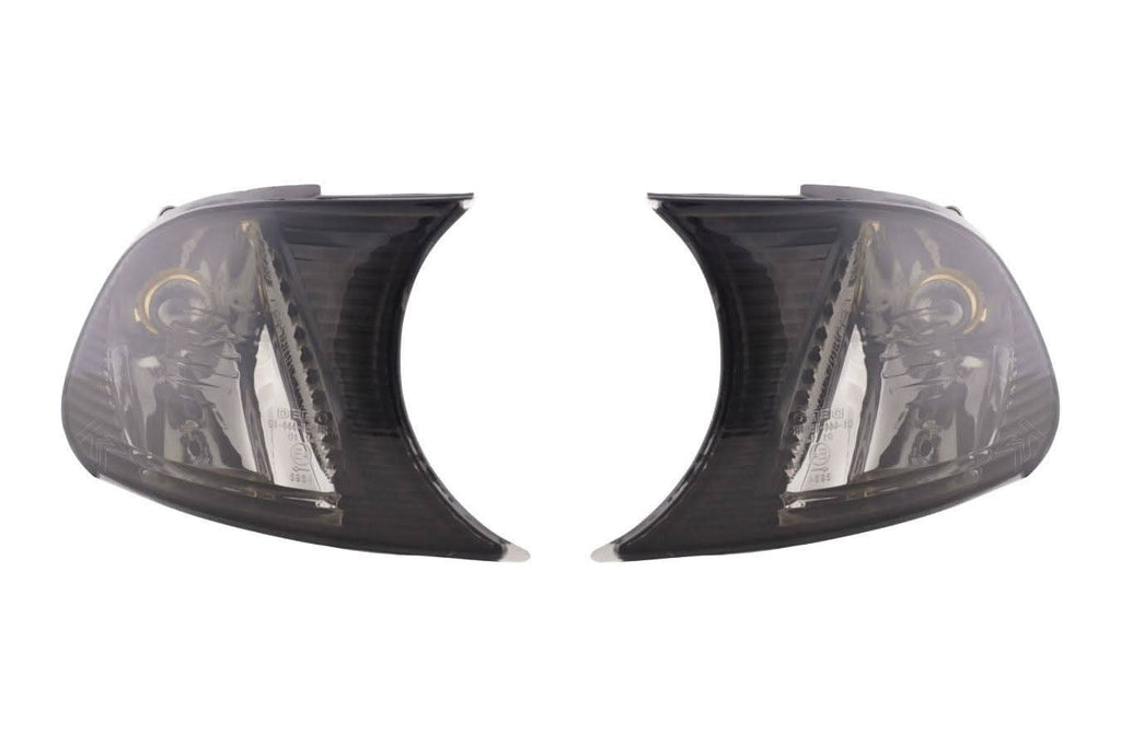 BMW E46 Coupe/Convertible Smoked Clear Clip On Corner Lights 1998-2001