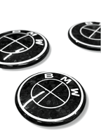 BMW Roundel Emblem Covers - Forged Carbon Fiber Style Emblem