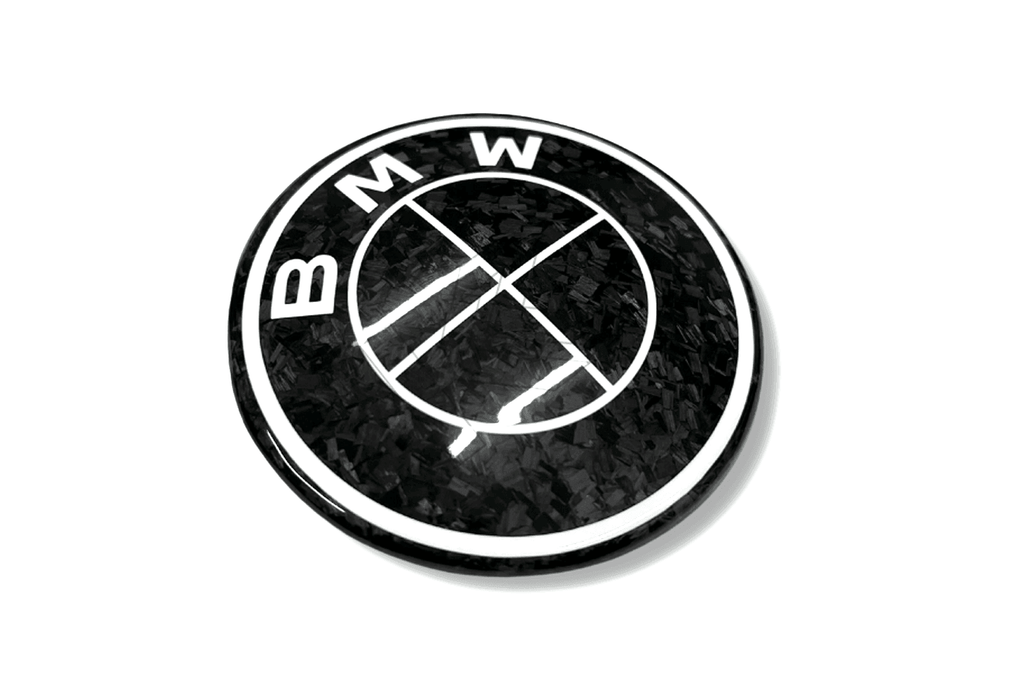 BMW Roundel Emblem Covers - Forged Carbon Fiber Style Emblem