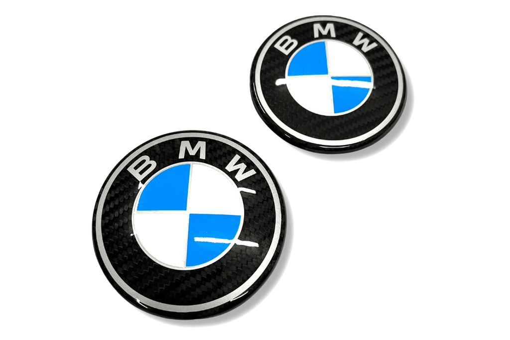 BMW Roundel Emblem Covers - OEM Style Carbon Fiber Emblem