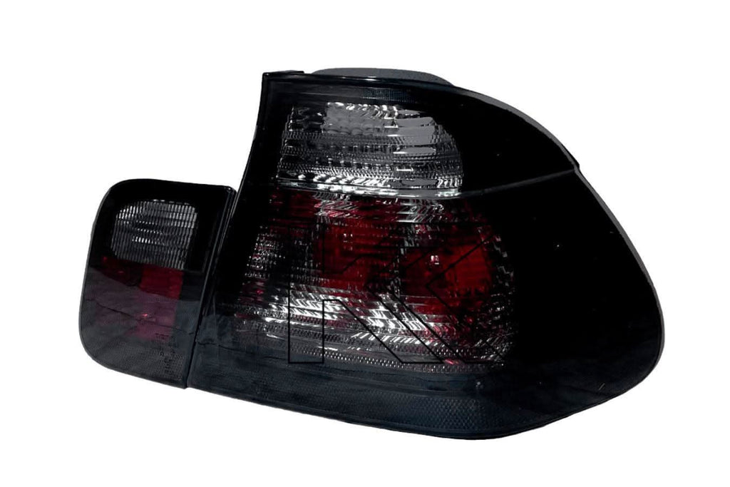 BMW Series 3 E46 Sedan Black Lens Tail Lights (1998-2001)