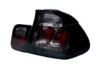 BMW Series 3 E46 Sedan Black Lens Tail Lights (1998-2001)