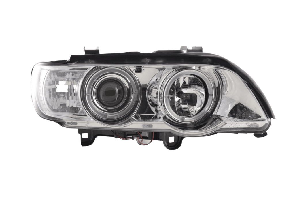 BMW X5 E53 Chrome Angel Eyes LED Headlight Set (1998-2002)