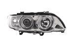 BMW X5 E53 Chrome Angel Eyes LED Headlight Set (1998-2002)