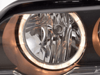 BMW X5 (Type E53) Black OE+ Angel Eyes Headlights - (2000-2003)