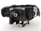 BMW X5 (Type E53) Black OE+ Angel Eyes Headlights - (2000-2003)