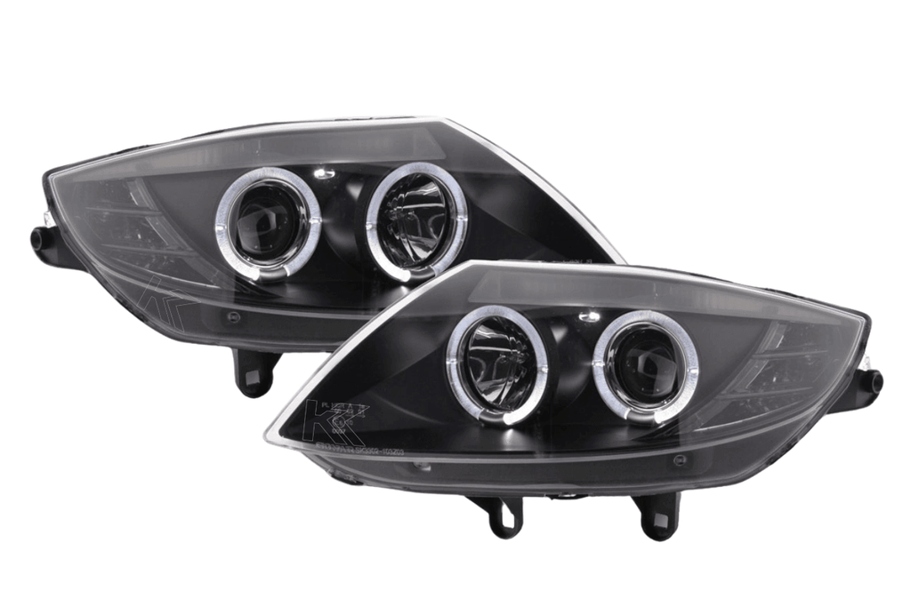 BMW Z4 E85 E86 Type Z4 Black Headlight Set (2003-2008)
