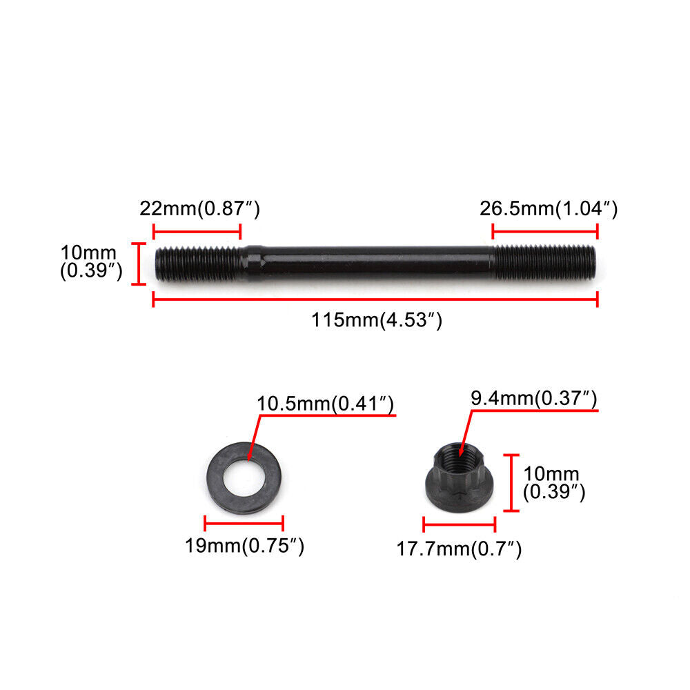 201-4302 Cylinder Head Stud Kit Fits for BMW E36 325i 2.5L 6 Cyl M50 S50US S52US - Bull Boost Performance