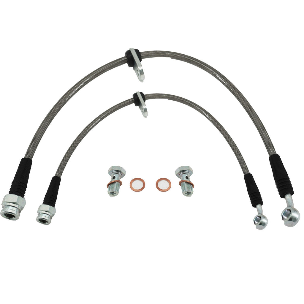 Complete Stainless Front Brake Line Replacement Kit For 96-00 Honda Civic EK - Bull Boost Performance