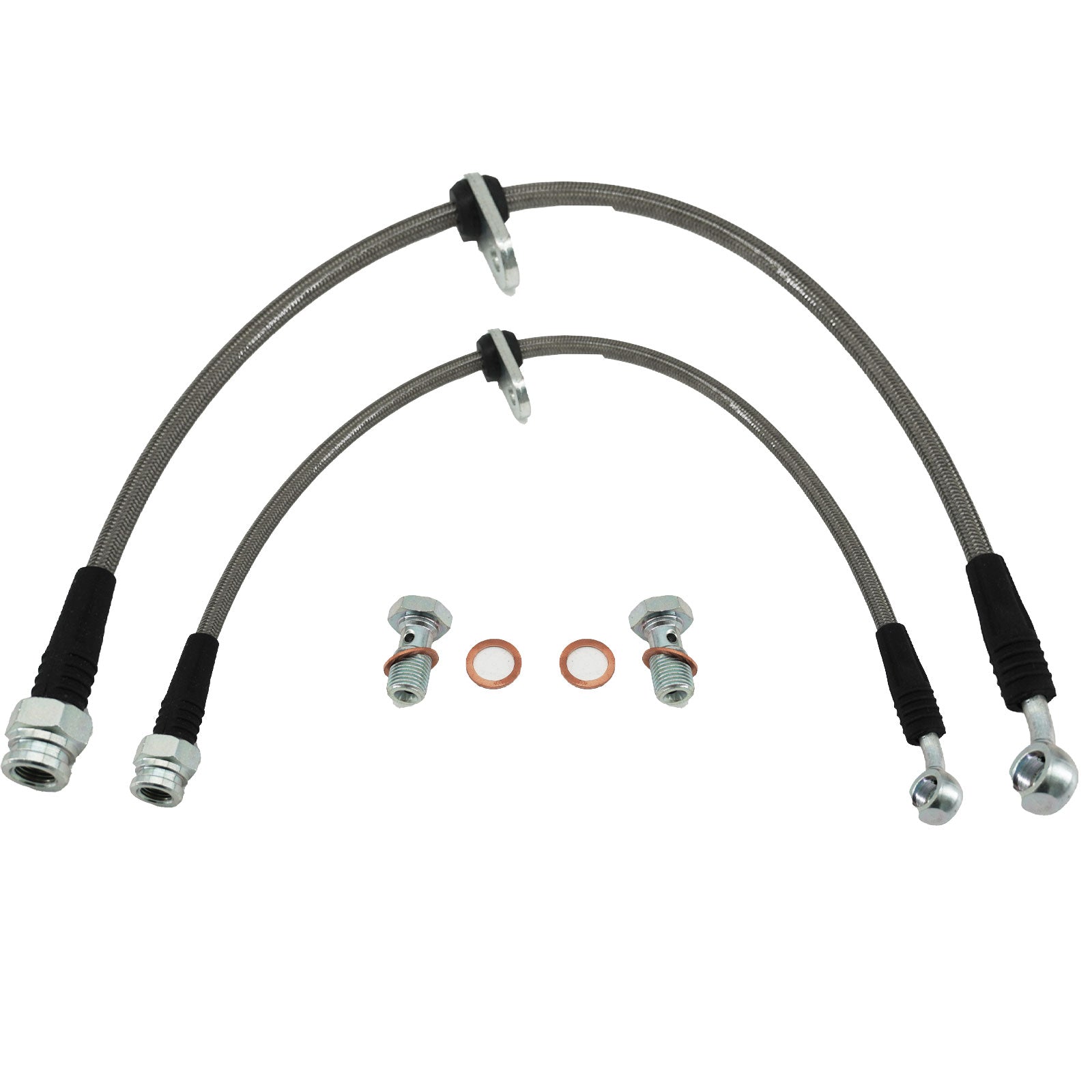 Stainless Steel Front & Rear Brake Line Kit for 92-95 Honda Civic w/rear disc EG - Bull Boost Performance