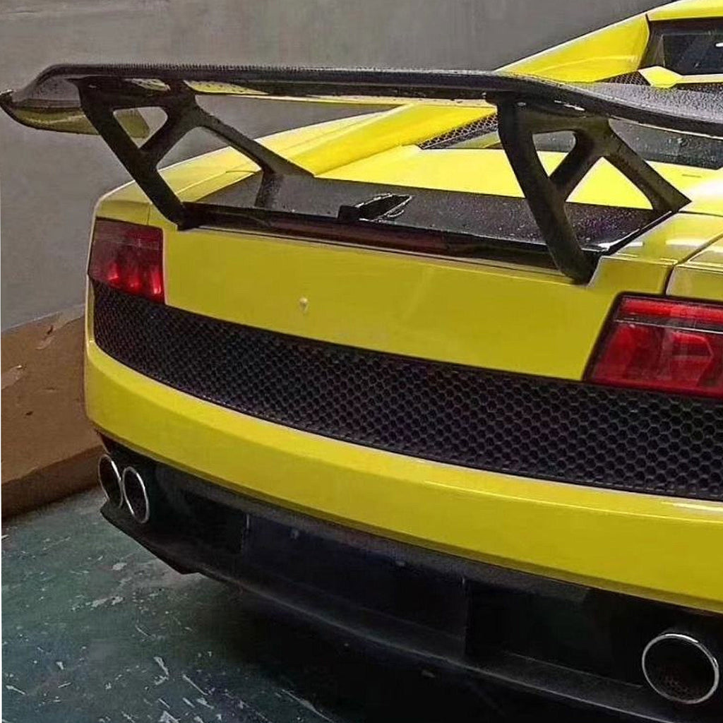 BR Style Carbon Fiber Rear Spoiler Wing for Lamborghini Gallardo LP550 LP560 LP570 - Bull Boost Performance