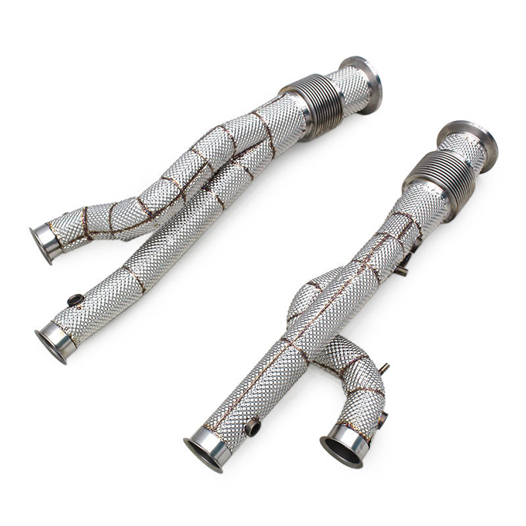 Straight Through Exhaust Downpipe System for Lamborghini Aventador SVJ Ultimae - Bull Boost Performance