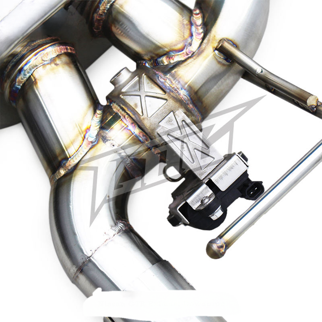Valved Stainless Steel Catback Exhaust System for Infiniti Q50S 3.7L - Bull Boost Performance