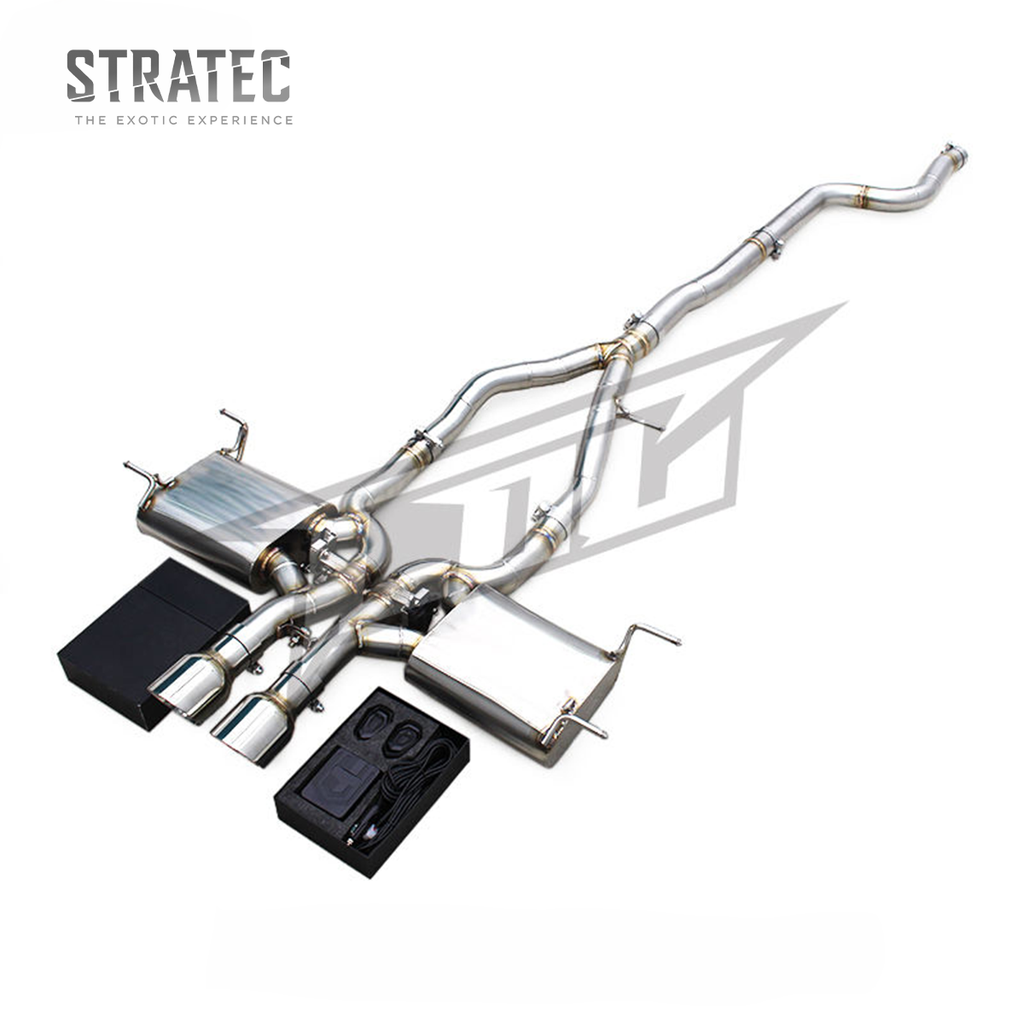 Valved Stainless Steel Performance Exhaust System for Jaguar F‑TYPE 3.0T - Bull Boost Performance