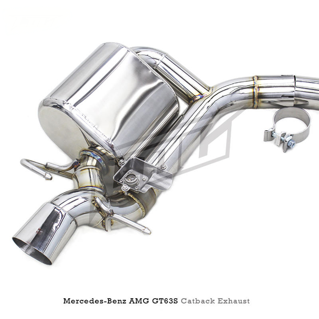 T304 Stainless Steel Catback Exhaust System for Mercedes Benz AMG GT63 GT63S X290 4.0T - Bull Boost Performance