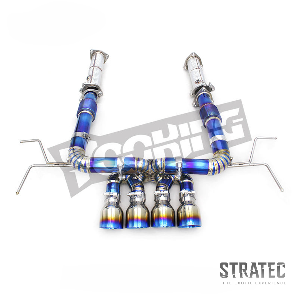 Performance Titanium Catback Exhaust System for Chevrolet Corvette C8 Z06 - Bull Boost Performance