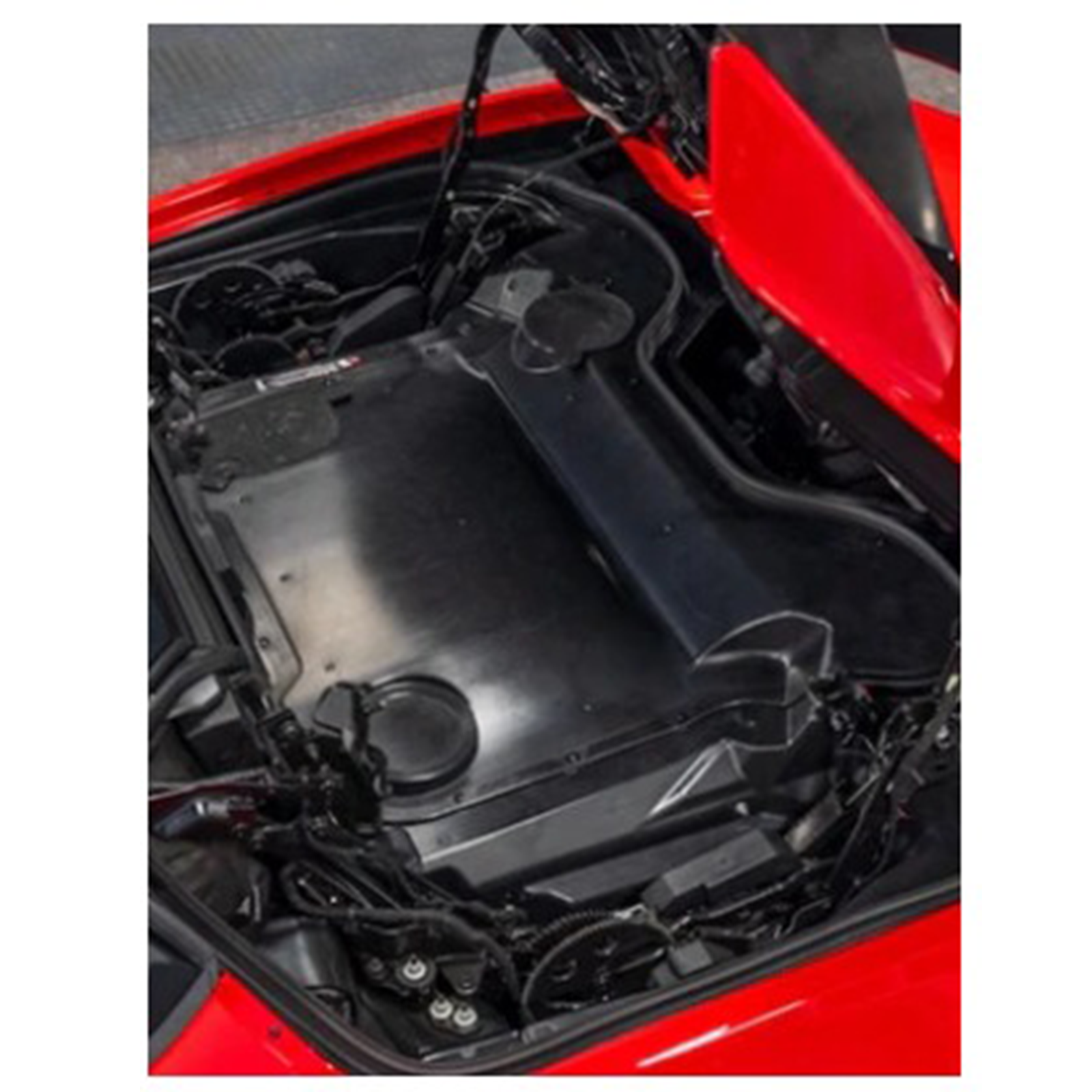 Prepreg Carbon Fiber Engine Bay Cover for Chevrolet Corvette C8 Z51 Z06 HTC Convertible - Bull Boost Performance