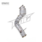 High Flow Catted Downpipe for Mercedes Benz E200 E300 W213 C238 2.0T - Bull Boost Performance