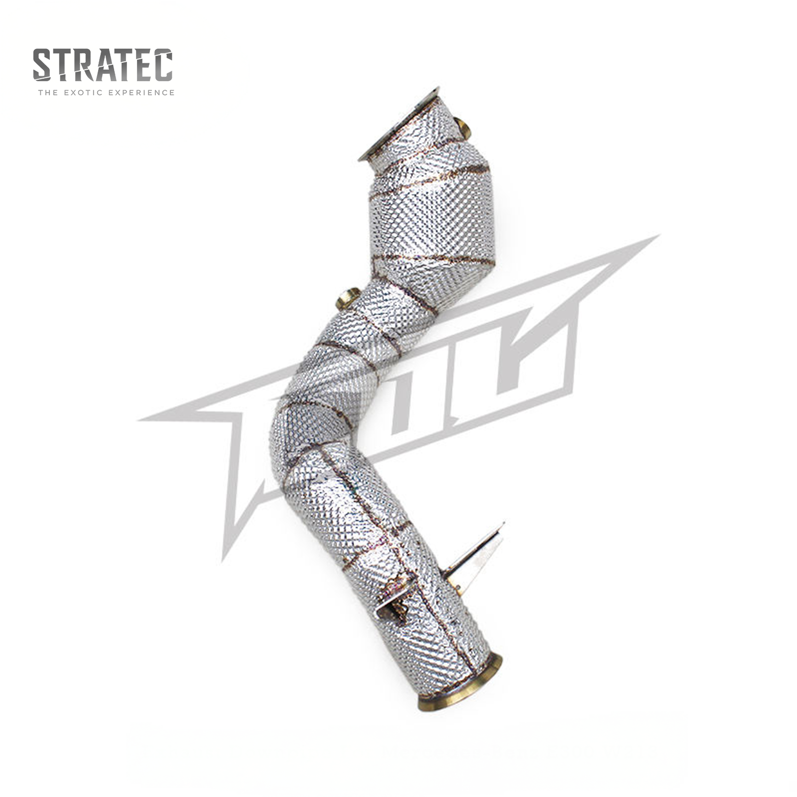 High Flow Catted Downpipe for Mercedes Benz E200 E300 W213 C238 2.0T - Bull Boost Performance