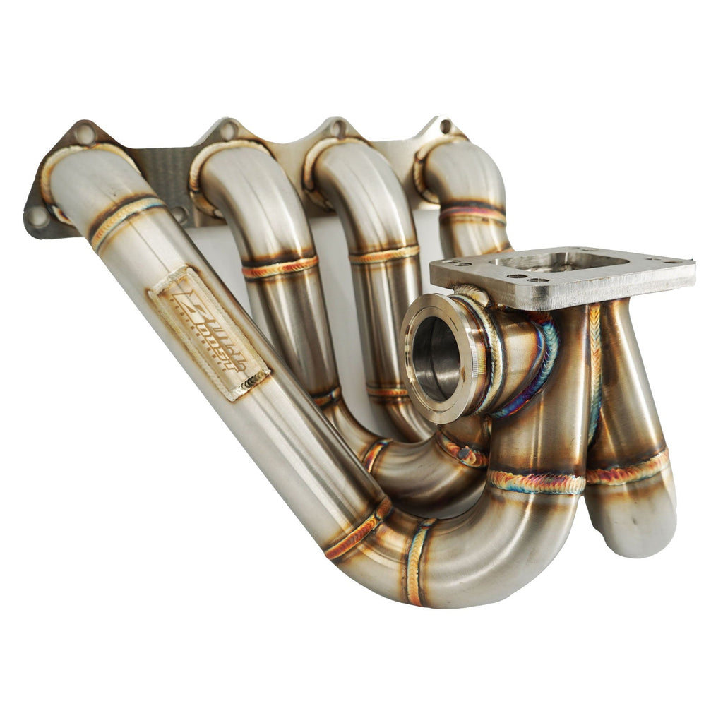 B Series Hood Exit T4 .82 Top Mount Turbo Manifold Kit GSR Si B16 B18 B20 44mm For Civic Si DC2 - Bull Boost Performance