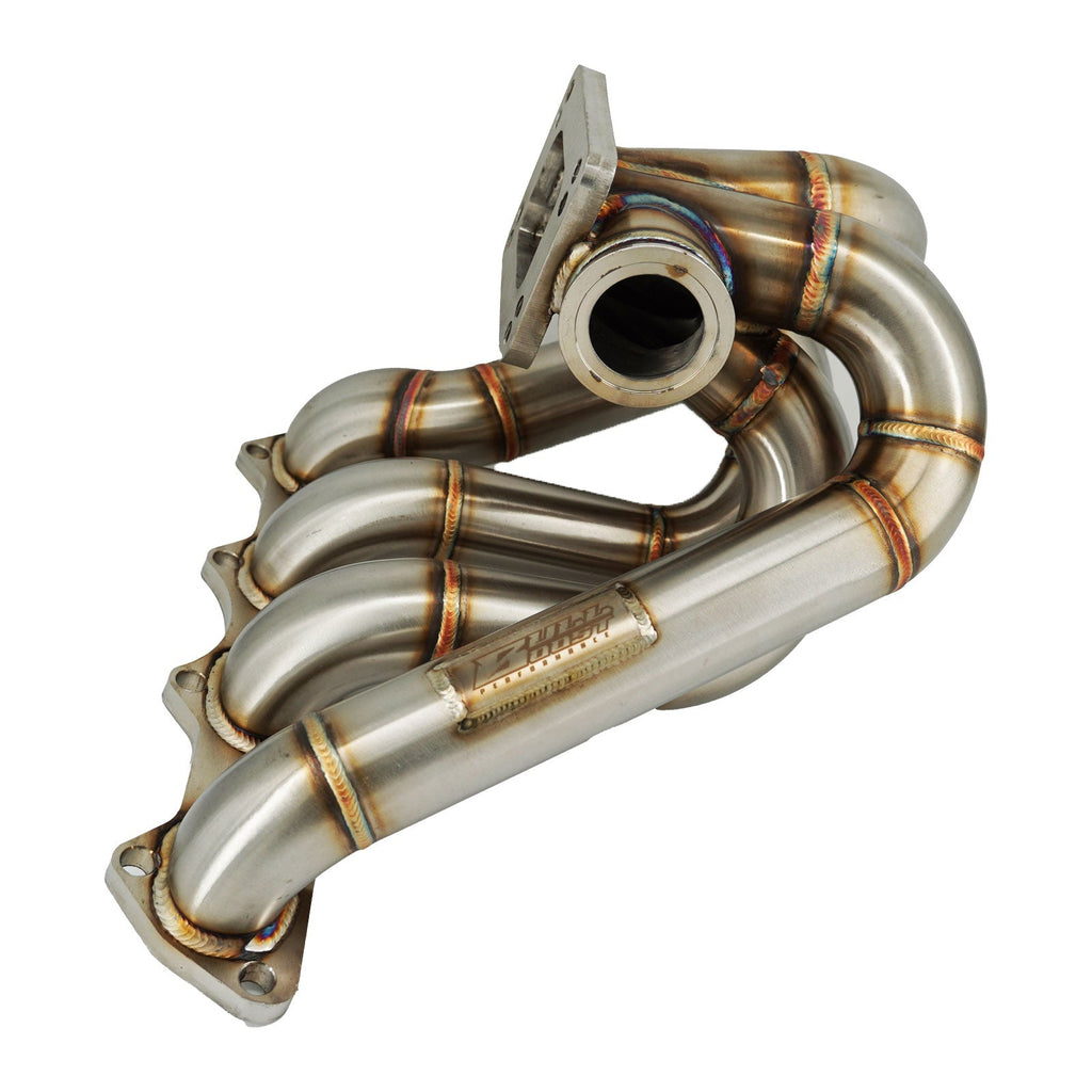 B Series Hood Exit T4 .82 Top Mount Turbo Manifold Kit GSR Si B16 B18 B20 44mm For Civic Si DC2 - Bull Boost Performance